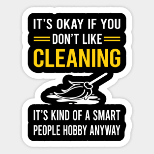 Smart People Hobby Cleaning Sticker